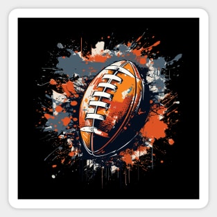 American Football – Grunge Splash Design Sticker